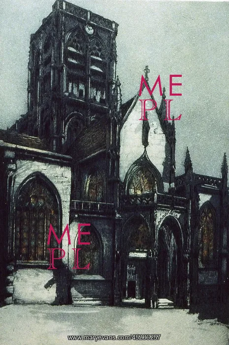 : Eglise St Vincent, Rouen, 1917 : Eglise St Vincent, Rouen, 1917