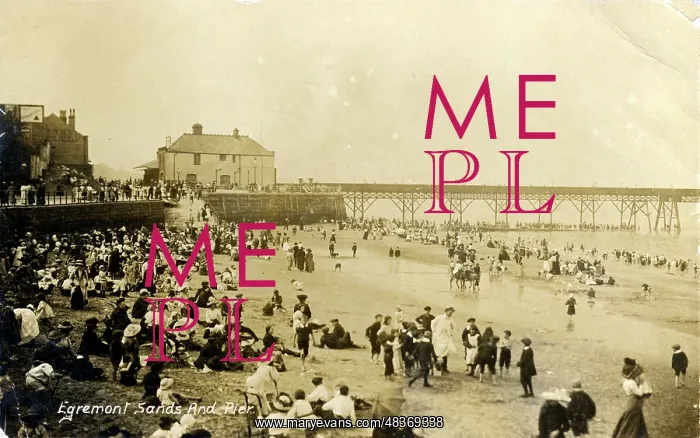 : Egremont Pier and Sands 1915 : Egremont Pier and Sands 1915