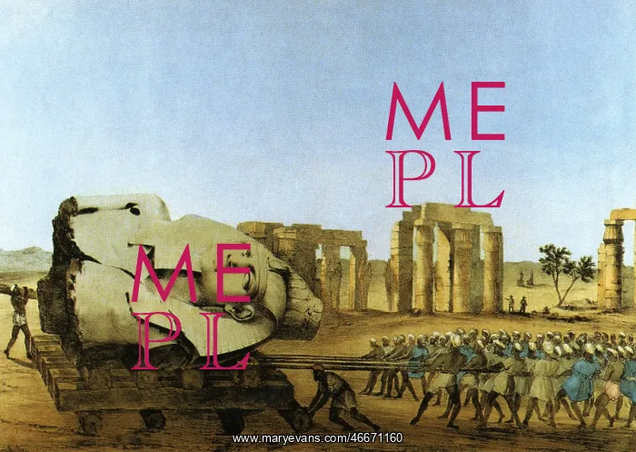 : Egypt, archeology, transportation of the colossus : Egypt, archeology, transportation of the colossus