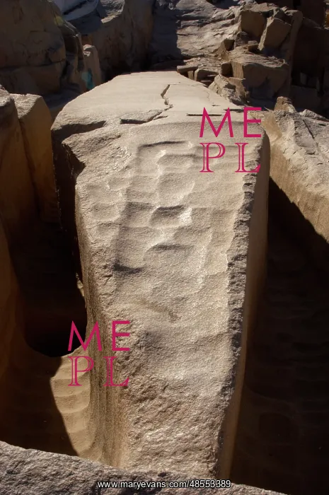 : Egypt. Aswan. The unfinished obelisk : Egypt. Aswan. The unfinished obelisk