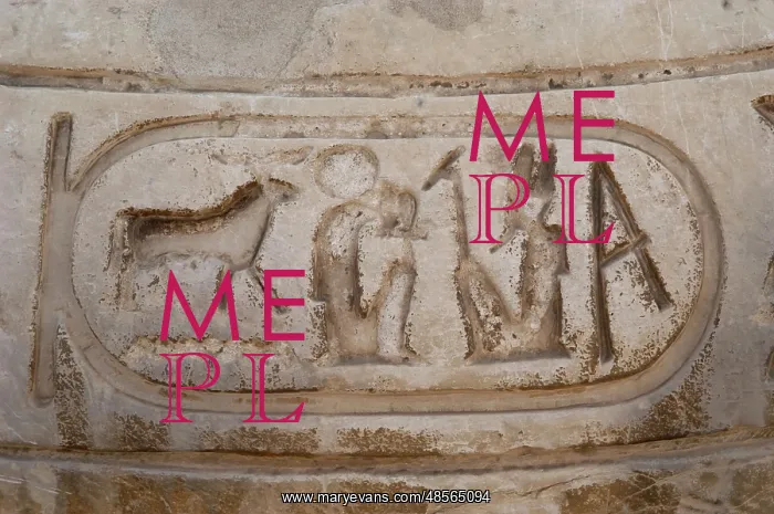 : Egypt. Hieroglyphic writing. Cartridge : Egypt. Hieroglyphic writing. Cartridge