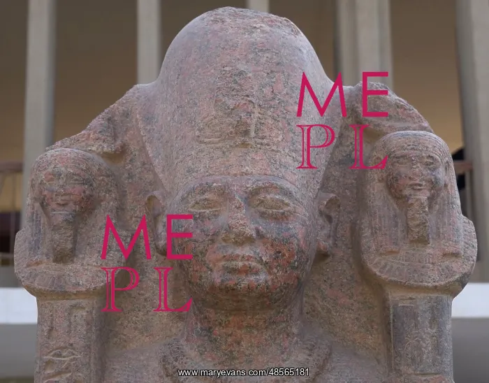 : Egypt. Pink granite statue of Ramses II (h.1290-1224 B.C) as : Egypt. Pink granite statue of Ramses II (h.1290-1224 B.C) as