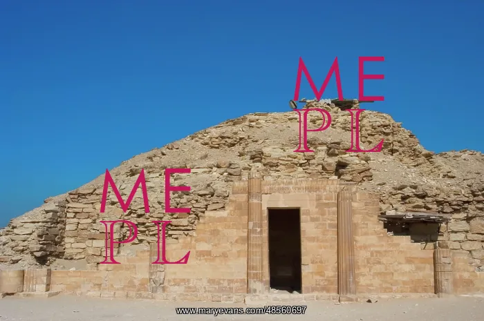 : Egypt. Saqqara. Djoser's complex. The South House just east : Egypt. Saqqara. Djoser's complex. The South House just east