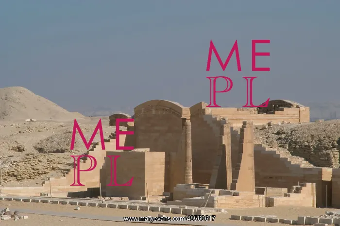  : Egypt. Saqqara. Djoser's complex. Temple of the three fluted