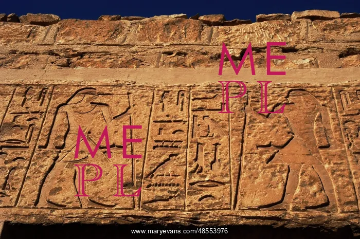 : Egyptian Art. Necropolis of Saqqara. Male figures and hierog : Egyptian Art. Necropolis of Saqqara. Male figures and hierog