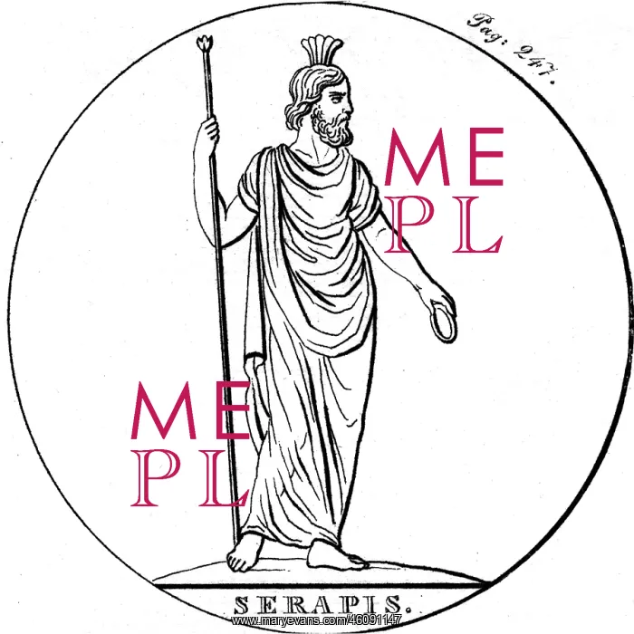 : The Egyptian god Serapis : The Egyptian god Serapis