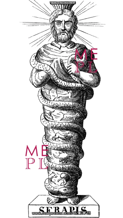 : The Egyptian god Serapis : The Egyptian god Serapis