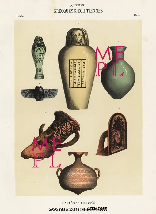 : Egyptian and Greek pottery : Egyptian and Greek pottery