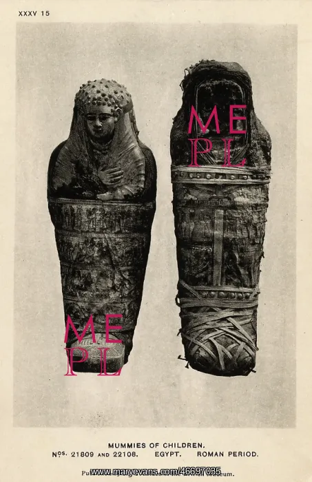 : Egyptian Mummy - British Museum, London - Two Child Mummies : Egyptian Mummy - British Museum, London - Two Child Mummies