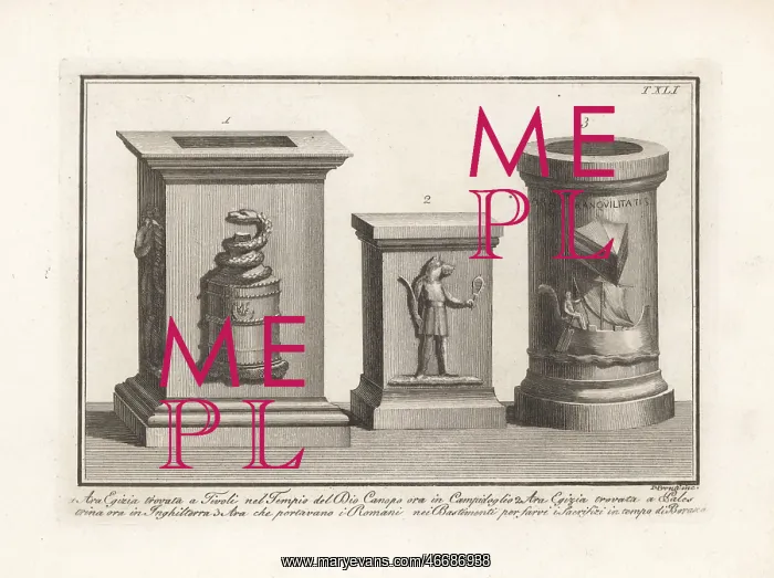 : Egyptian and Roman altars : Egyptian and Roman altars