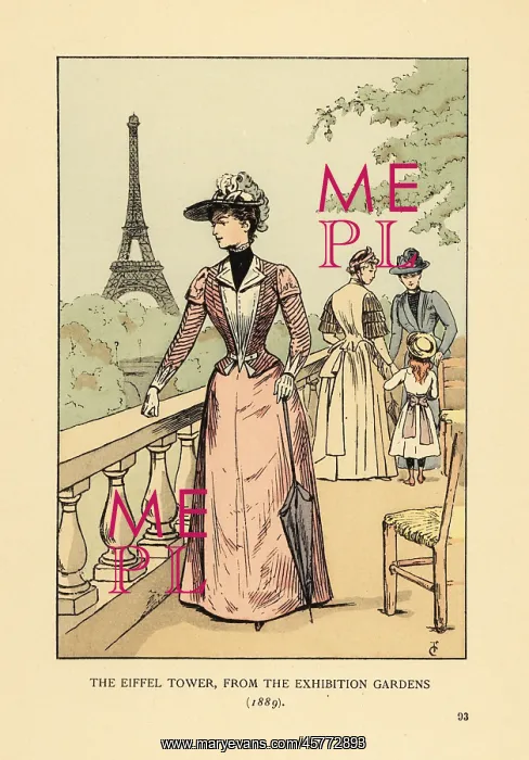 : The Eiffel Tower from the Exhibition Gardens, 1889 : The Eiffel Tower from the Exhibition Gardens, 1889