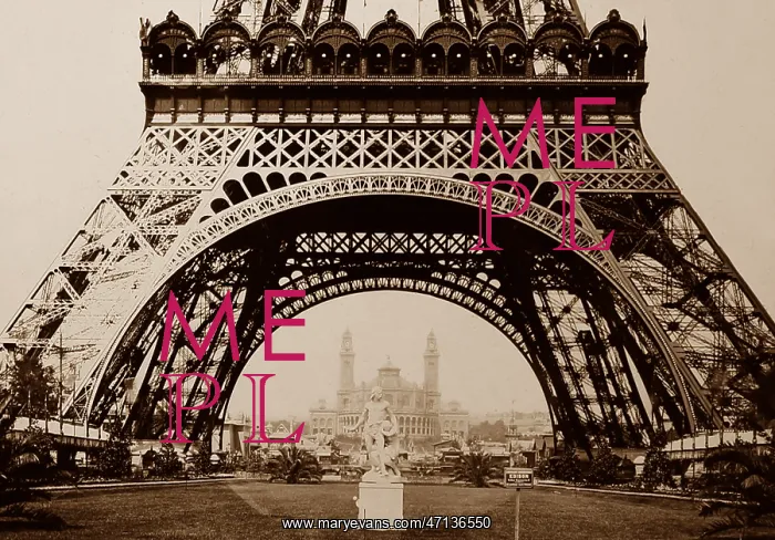  : Eiffel Tower, Exposition Universelle, Paris, France