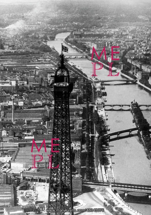 : The Eiffel Tower in Paris, 14.06.1940 : The Eiffel Tower in Paris, 14.06.1940