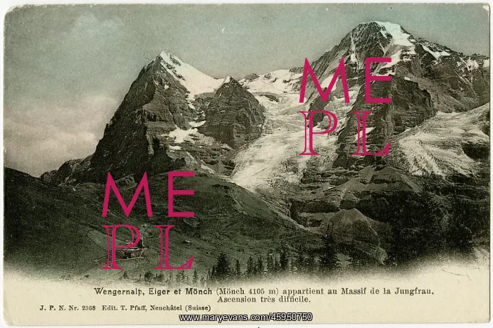 : The Eiger, Monch and Junfrau mountains - Switzerland : The Eiger, Monch and Junfrau mountains - Switzerland
