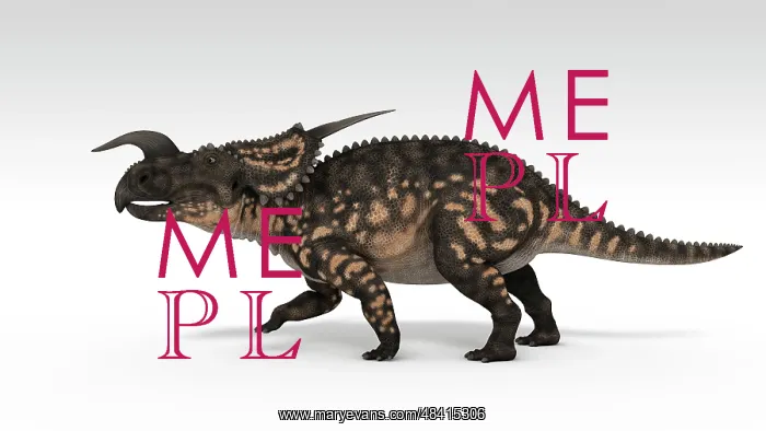 : Einiosaurus dinosaur, white background : Einiosaurus dinosaur, white background