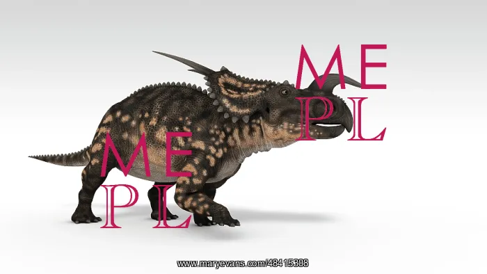 : Einiosaurus dinosaur, white background : Einiosaurus dinosaur, white background