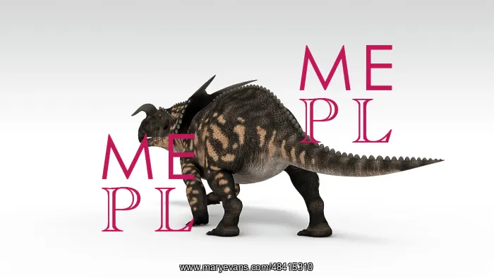 : Einiosaurus dinosaur, white background : Einiosaurus dinosaur, white background