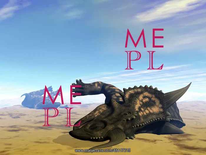 : Two Einiosaurus dinosaurs dead in the desert because of ? : Two Einiosaurus dinosaurs dead in the desert because of ?