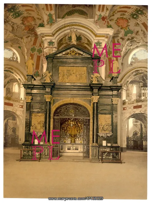 : Einsiedeln, the chapel (interior), Lake Lucerne, Switzerland : Einsiedeln, the chapel (interior), Lake Lucerne, Switzerland