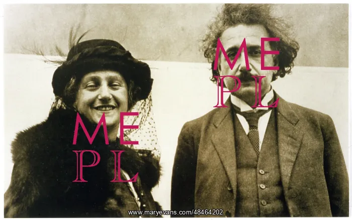 : EINSTEIN AND WIFE 1922 : EINSTEIN AND WIFE 1922