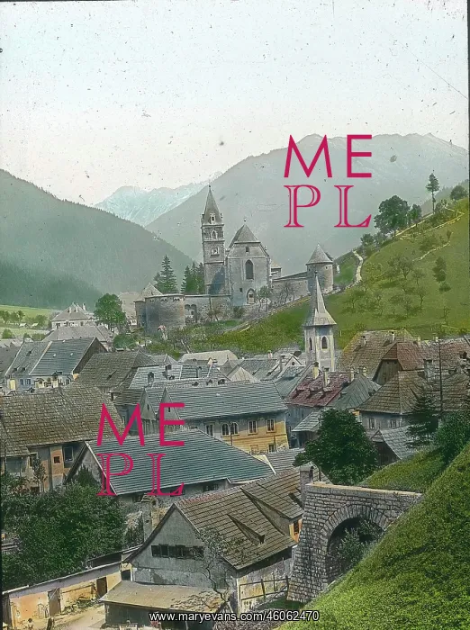 : Eisenerz. View of the fortified church St : Eisenerz. View of the fortified church St
