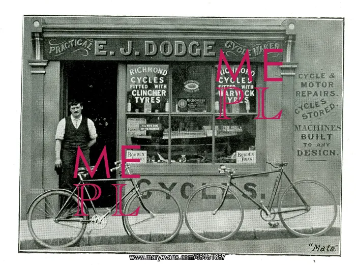 : EJ Dodge, Cycle Maker, Melville Street, Sandown, I of Wight : EJ Dodge, Cycle Maker, Melville Street, Sandown, I of Wight