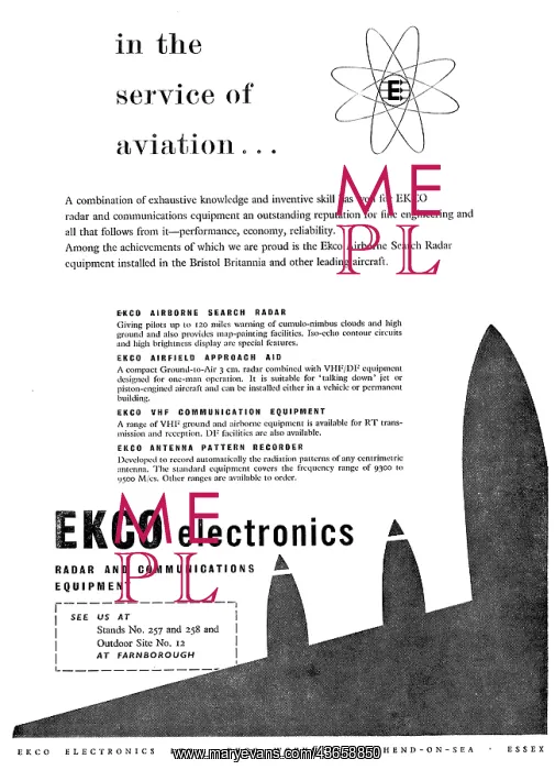 : Ekco Airborne Search Radar : Ekco Airborne Search Radar