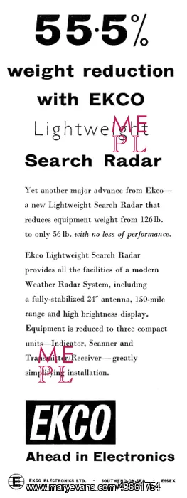 : Ekco Aircraft Radar : Ekco Aircraft Radar