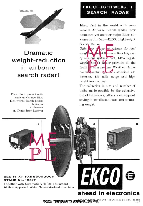 : Ekco Aircraft Search Radar : Ekco Aircraft Search Radar