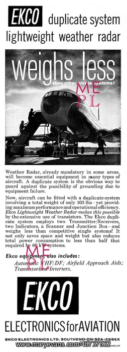 : Ekco Aircraft Weather Radar : Ekco Aircraft Weather Radar
