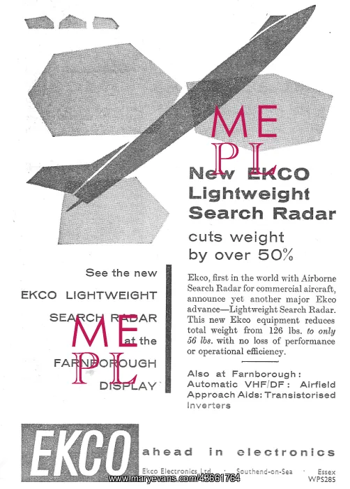 : Ekco Search Radar - Ekco Weather Radar : Ekco Search Radar - Ekco Weather Radar