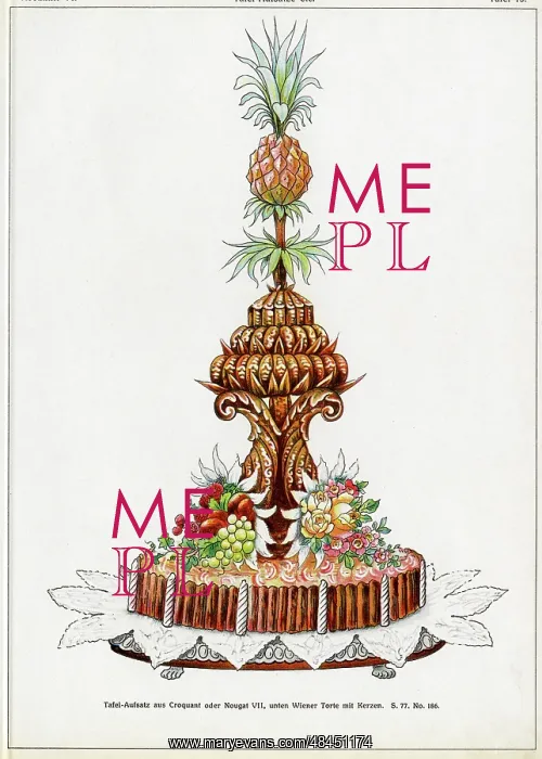 : Elaborate cake display : Elaborate cake display