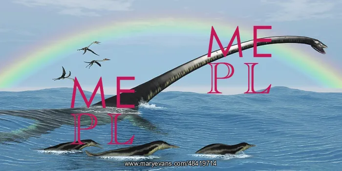 : Elasmosaurus tries to capture a Dolichorhynchops reptile : Elasmosaurus tries to capture a Dolichorhynchops reptile