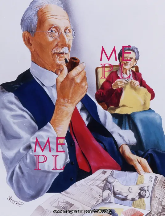 : Elderly man's secret reading material : Elderly man's secret reading material