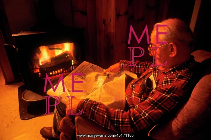 : Elderly Retired Man Falling Asleep Sitting in : Elderly Retired Man Falling Asleep Sitting in