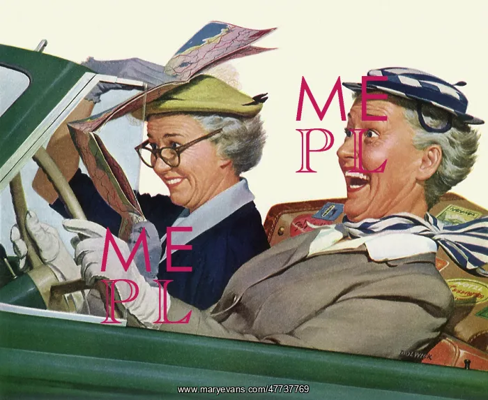 : Elderly Women go for a Joyride : Elderly Women go for a Joyride