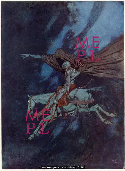 : Eldorado by Edgar Allan Poe, Dulac illustration : Eldorado by Edgar Allan Poe, Dulac illustration