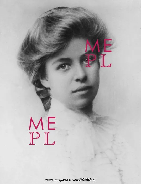: Eleanor Roosevelt in a 1898 portrait at about : Eleanor Roosevelt in a 1898 portrait at about