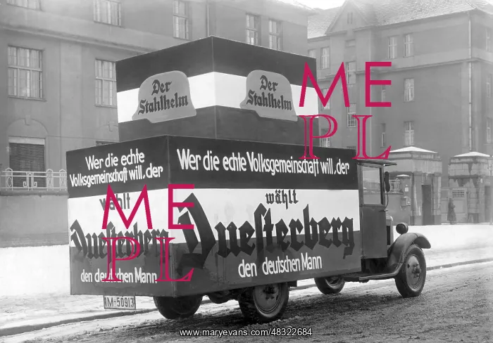 : Election advertising of the DNVP / Stahlhelm, 1932 : Election advertising of the DNVP / Stahlhelm, 1932