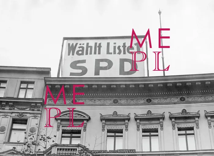 : Election advertising of the SPD for the Reichstag : Election advertising of the SPD for the Reichstag