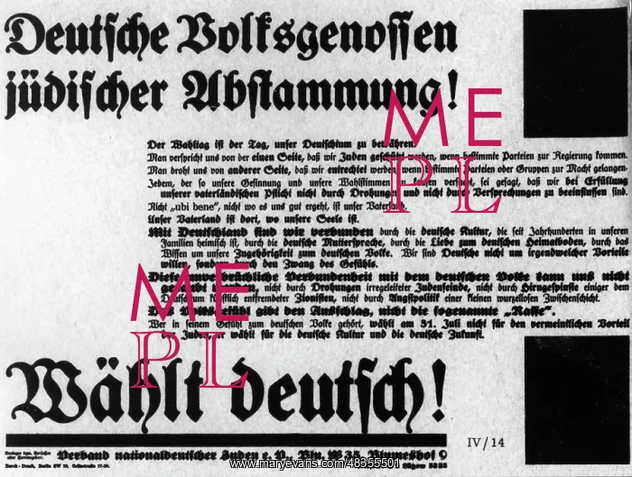 : Election appeal of the Association of German : Election appeal of the Association of German