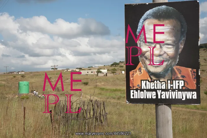 : Election banners and posters outside the rural : Election banners and posters outside the rural