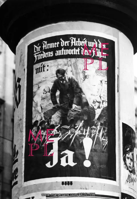 : Election campaign poster, 1933 : Election campaign poster, 1933