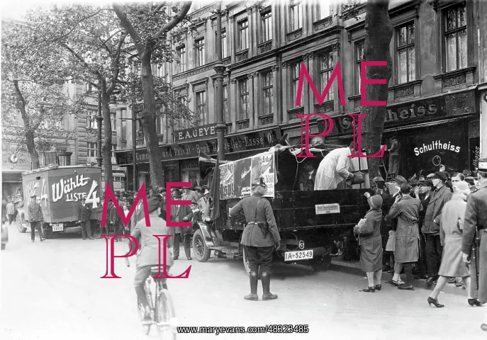 : Election campaign before the Reichstag elections in Berlin : Election campaign before the Reichstag elections in Berlin