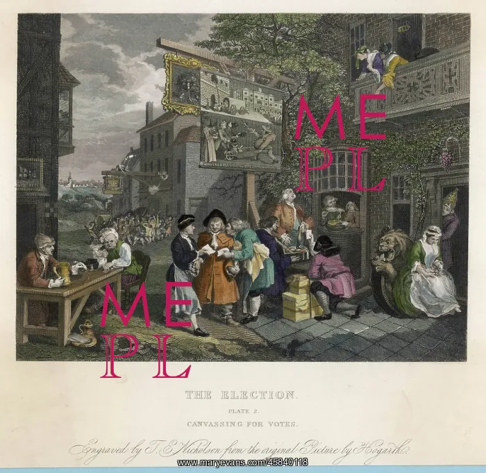 : The Election, canvassing for votes, by William Hogarth : The Election, canvassing for votes, by William Hogarth
