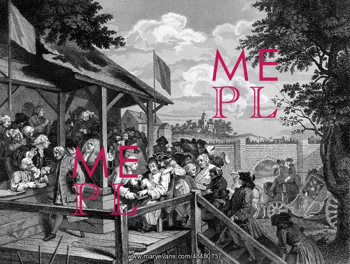 : The Election. The Polling - Plate II of series : The Election. The Polling - Plate II of series