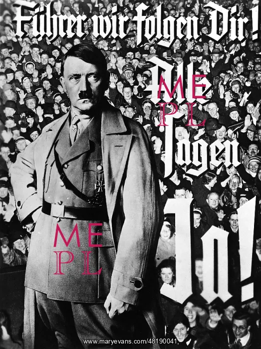 : Election poster for Adolf Hitler, 1934 : Election poster for Adolf Hitler, 1934