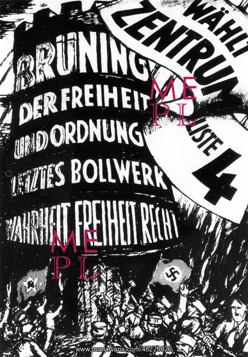 : Election poster of the Centre Party, 1932 : Election poster of the Centre Party, 1932