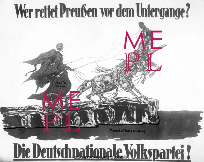 : Election poster of the DNVP, 1919 : Election poster of the DNVP, 1919