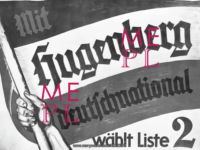 : Election poster of the DNVP, 1930 : Election poster of the DNVP, 1930